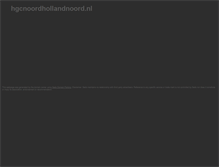 Tablet Screenshot of hgcnoordhollandnoord.nl